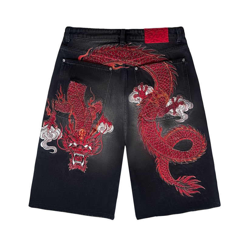 VRK "Crimson Rift" Dragon Baggy Jorts