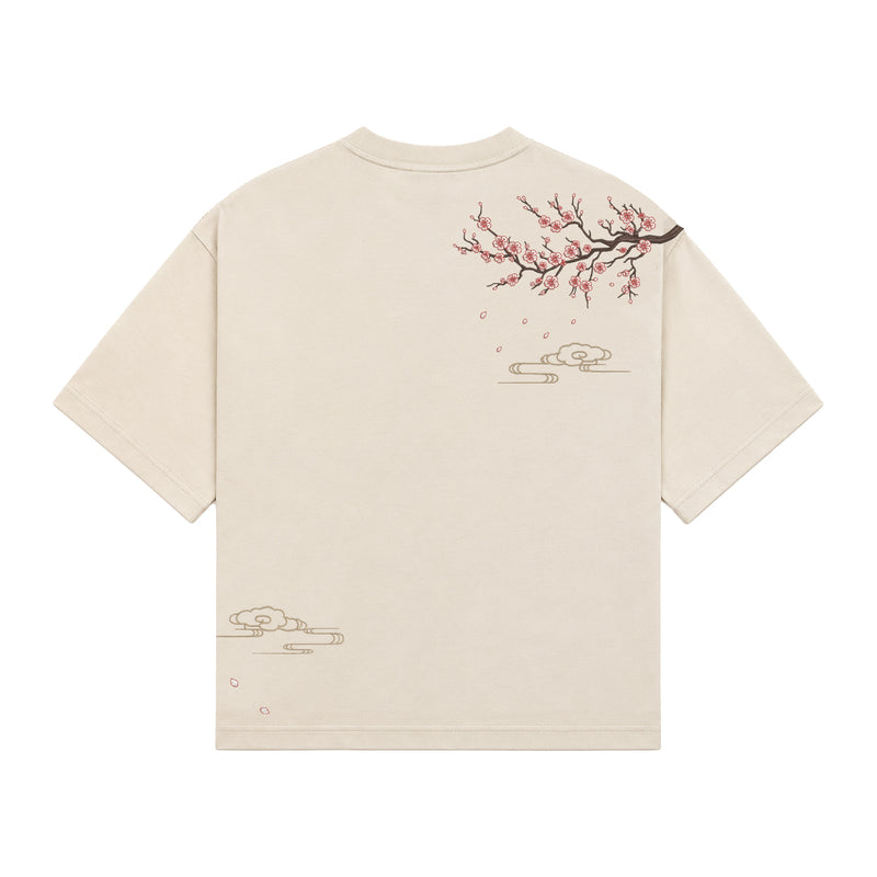 VRK "Drifting Blossom" Tee — Cream