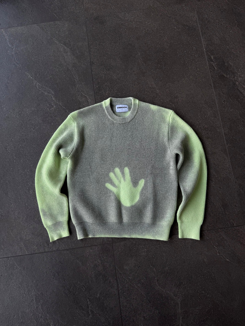 HEAT REACTIVE LONGSLEEVE KNIT — Grey/Green