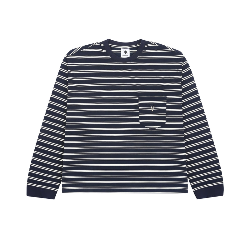 VRK STRIPED LONG SLEEVES — Navy