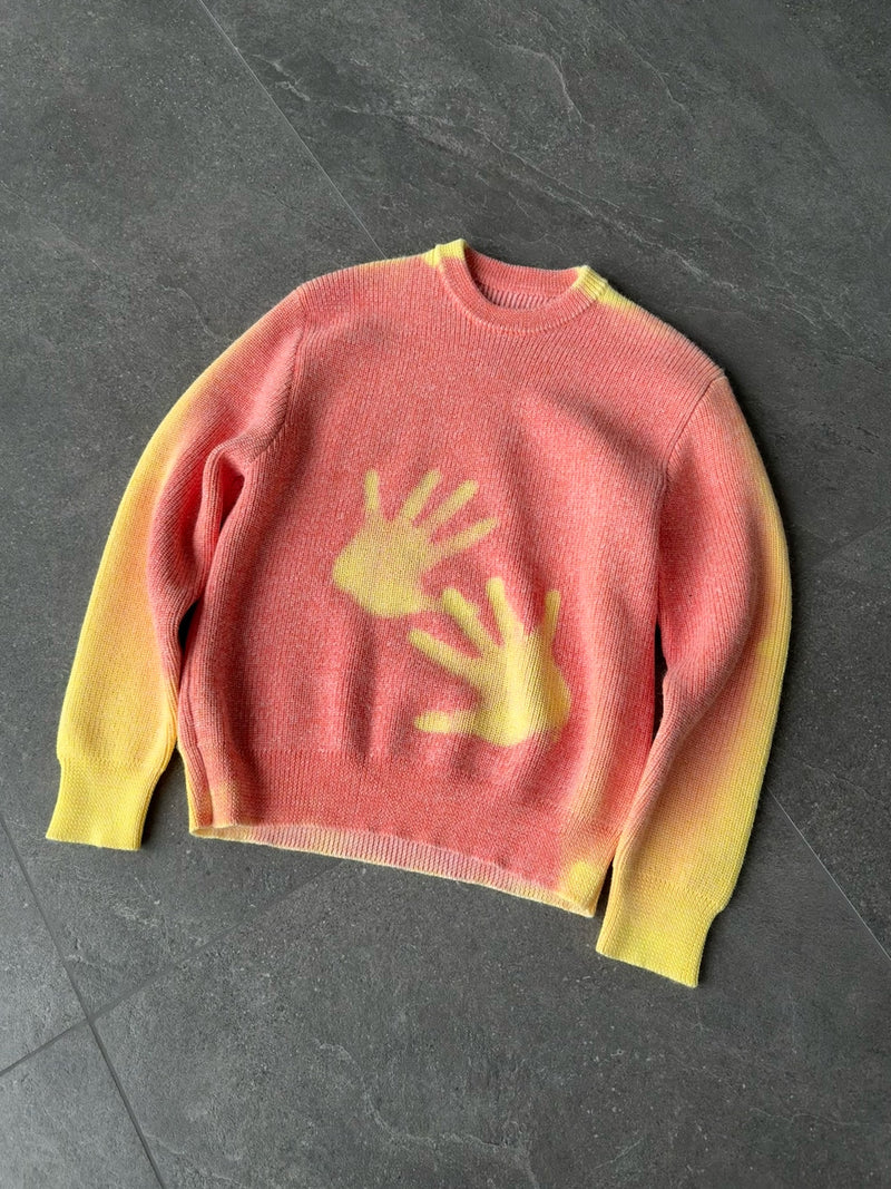 HEAT REACTIVE LONGSLEEVE KNIT — Orange/Yellow