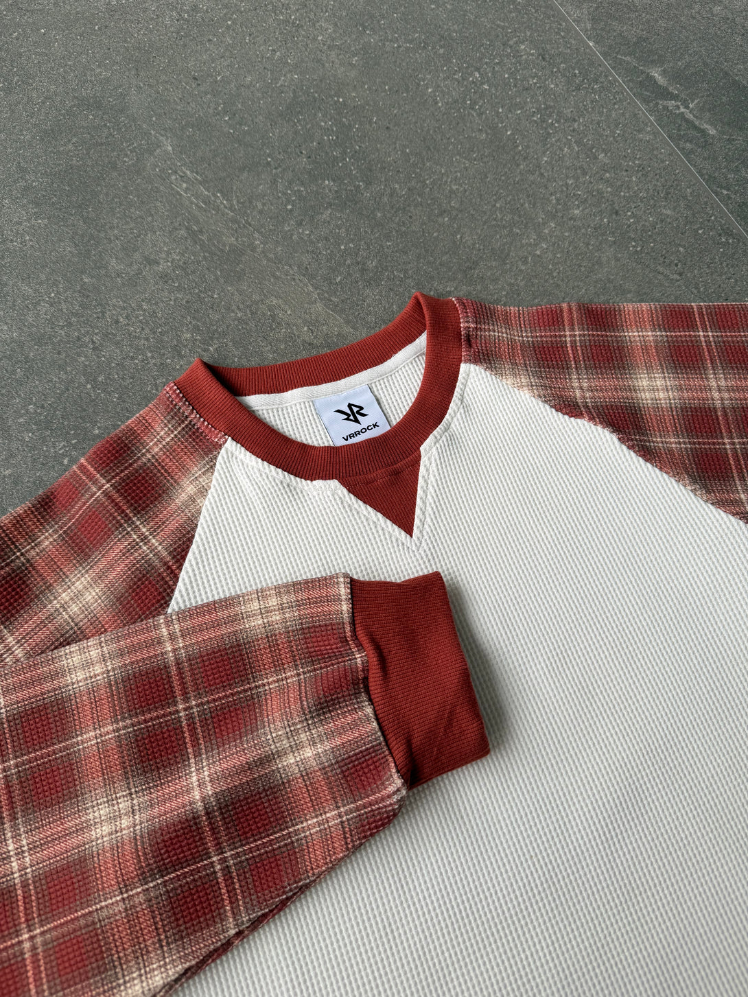 VRK WAFFLE LONG SLEEVES - Wine – VRROCKCLO