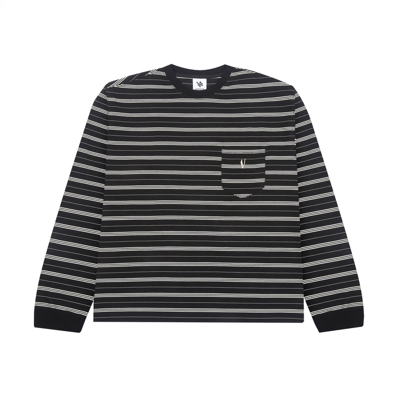 VRK STRIPED LONG SLEEVES — Black