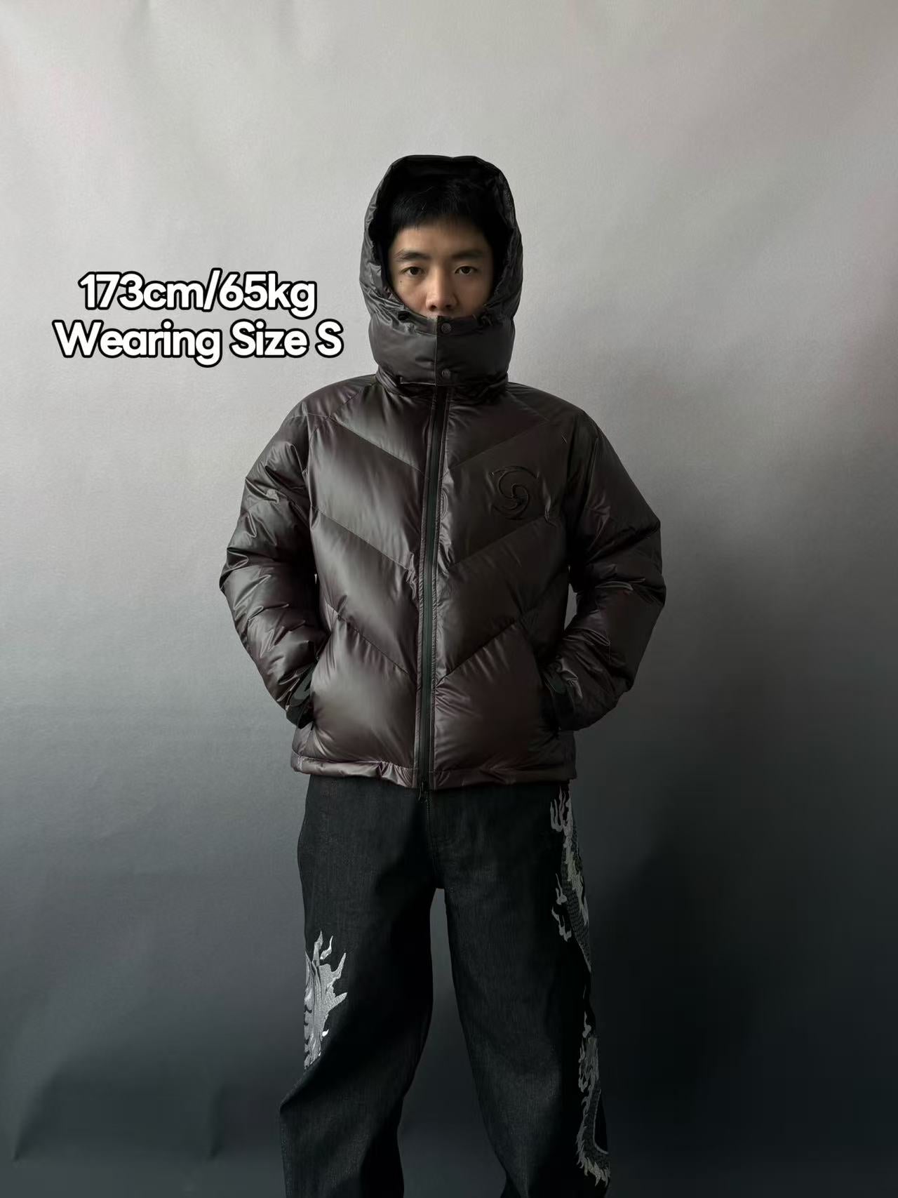 Dissipate” HEAT REACTIVE PUFFER - Tungsten Steel Black – VRROCKCLO